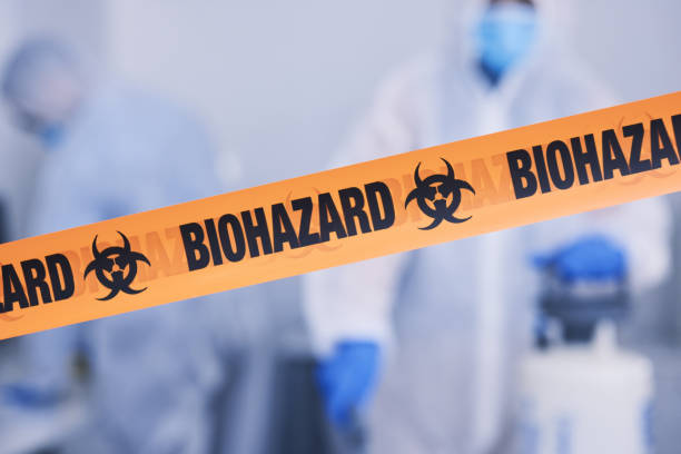 Professional Biohazard Cleanup technician working in New Vernon, NJ